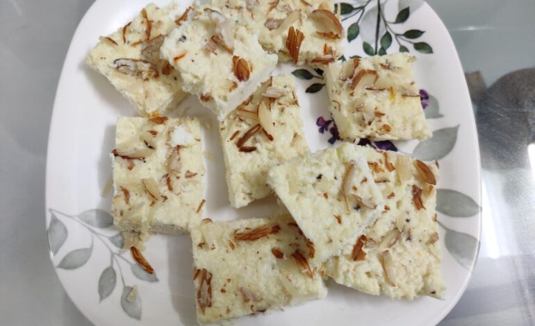 Make Easy Milk Powder Barfi in 5 Minutes